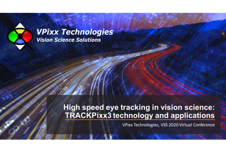 High Speed Eye Tracking in Vision Science: TRACKPixx3 Technology and Applications (V-VSS 2020)