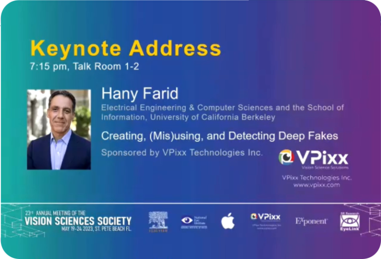 Creating, (Mis)using, and Detecting Deep Fakes (VSS 2023 Keynote Lecture)