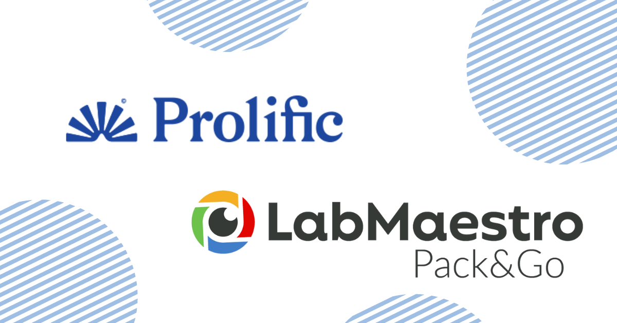 LabMaestro Pack&Go is an official Prolific Integrations partner